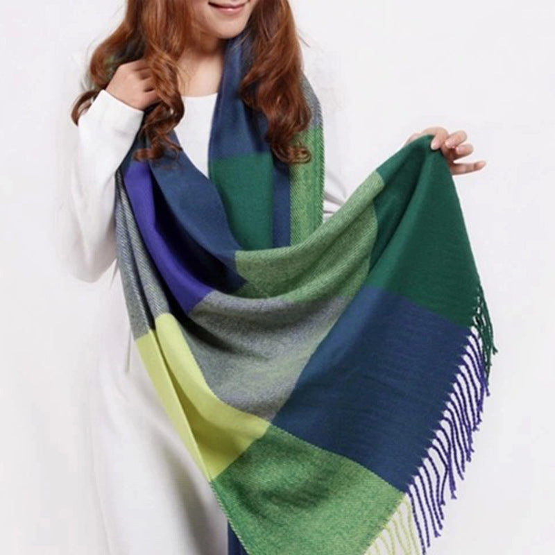 Coco Twoce Street-Chic: Oversized Cashmere-Touch Printed Scarf (200x60cm)