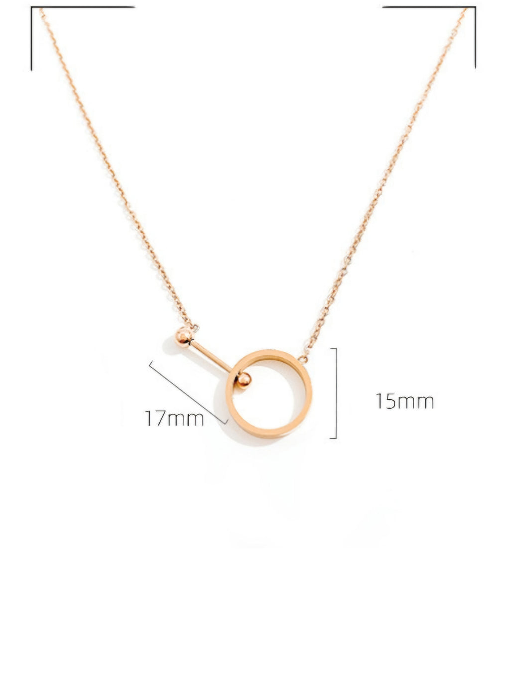 Geometric Round Pendant Necklace | Premium Titanium Collection