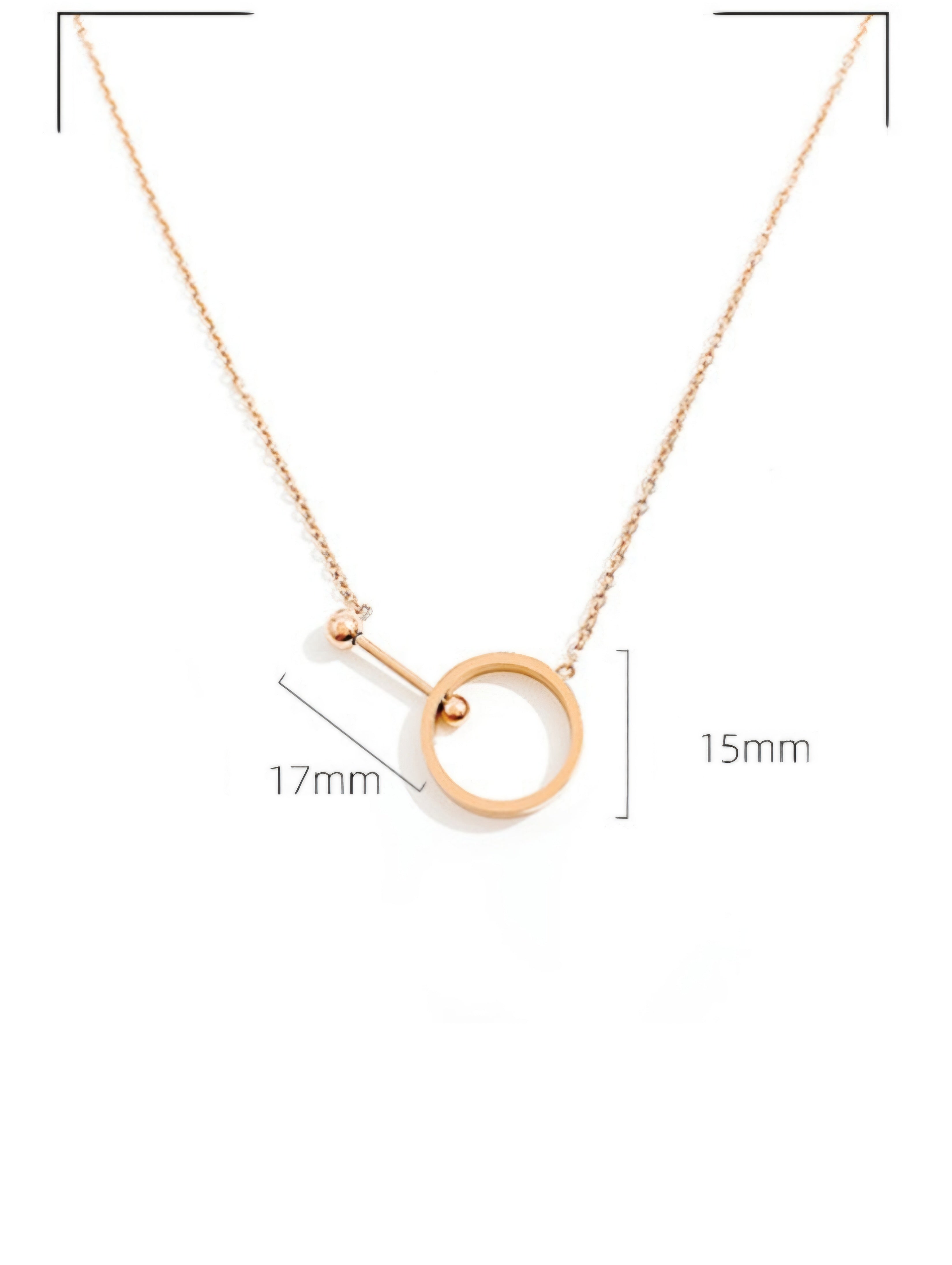 Geometric Round Pendant Necklace | Premium Titanium Collection