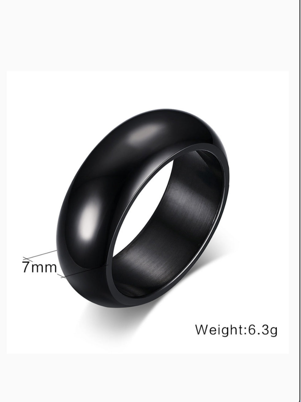 Men’s Minimalist Light-Body Titanium Ring