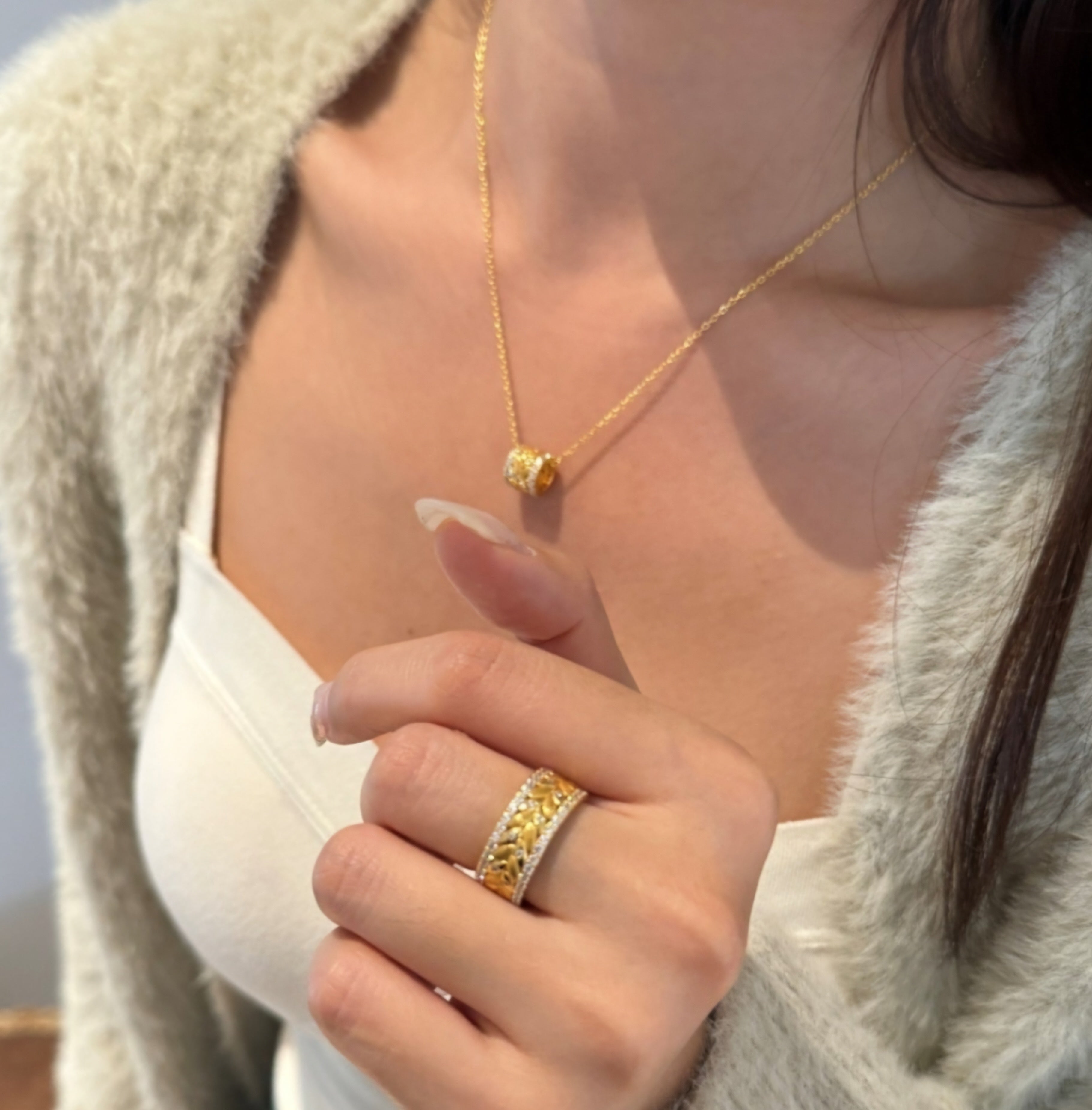 Parisian Vintage: Brushed 925 Sterling Silver Geometric Series