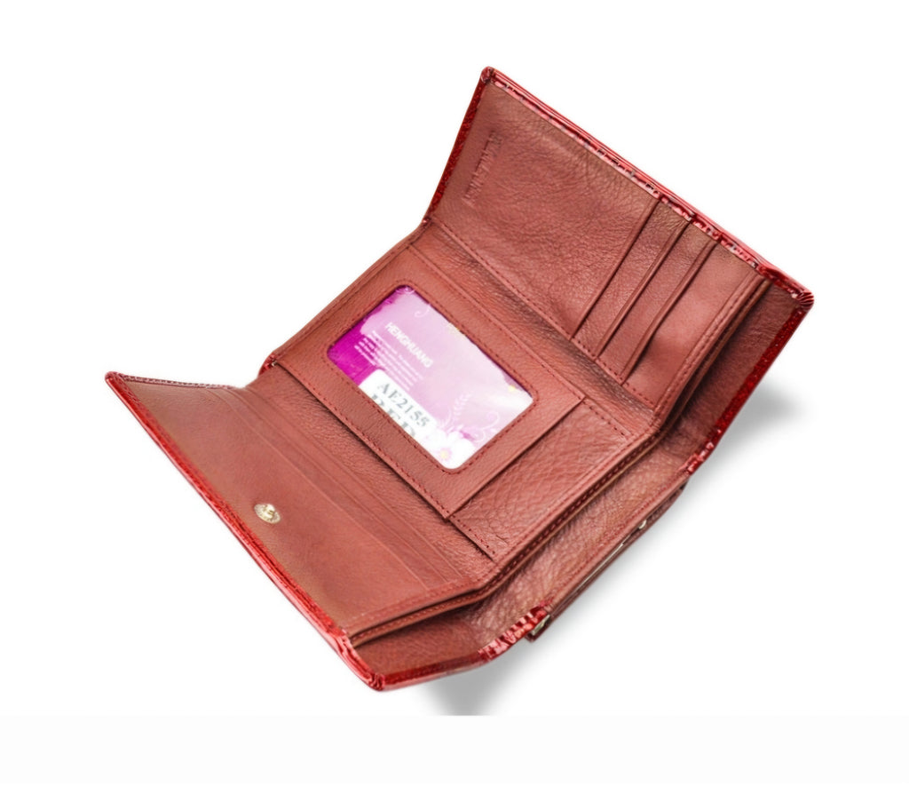 The Velvet Touch: Tri-Fold Heritage Wallet