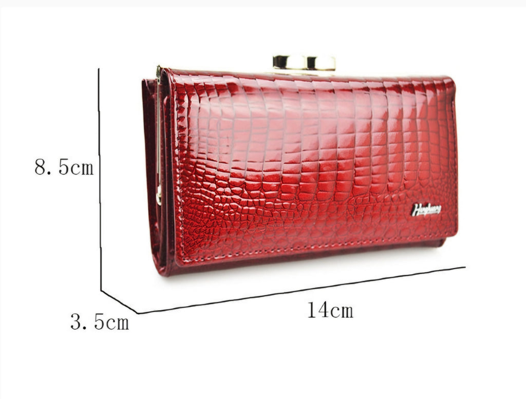 The Velvet Touch: Tri-Fold Heritage Wallet