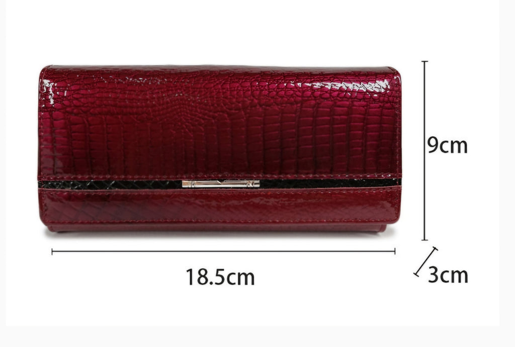 The Sovereign: Vertical Buckle-Down Ladies Wallet
