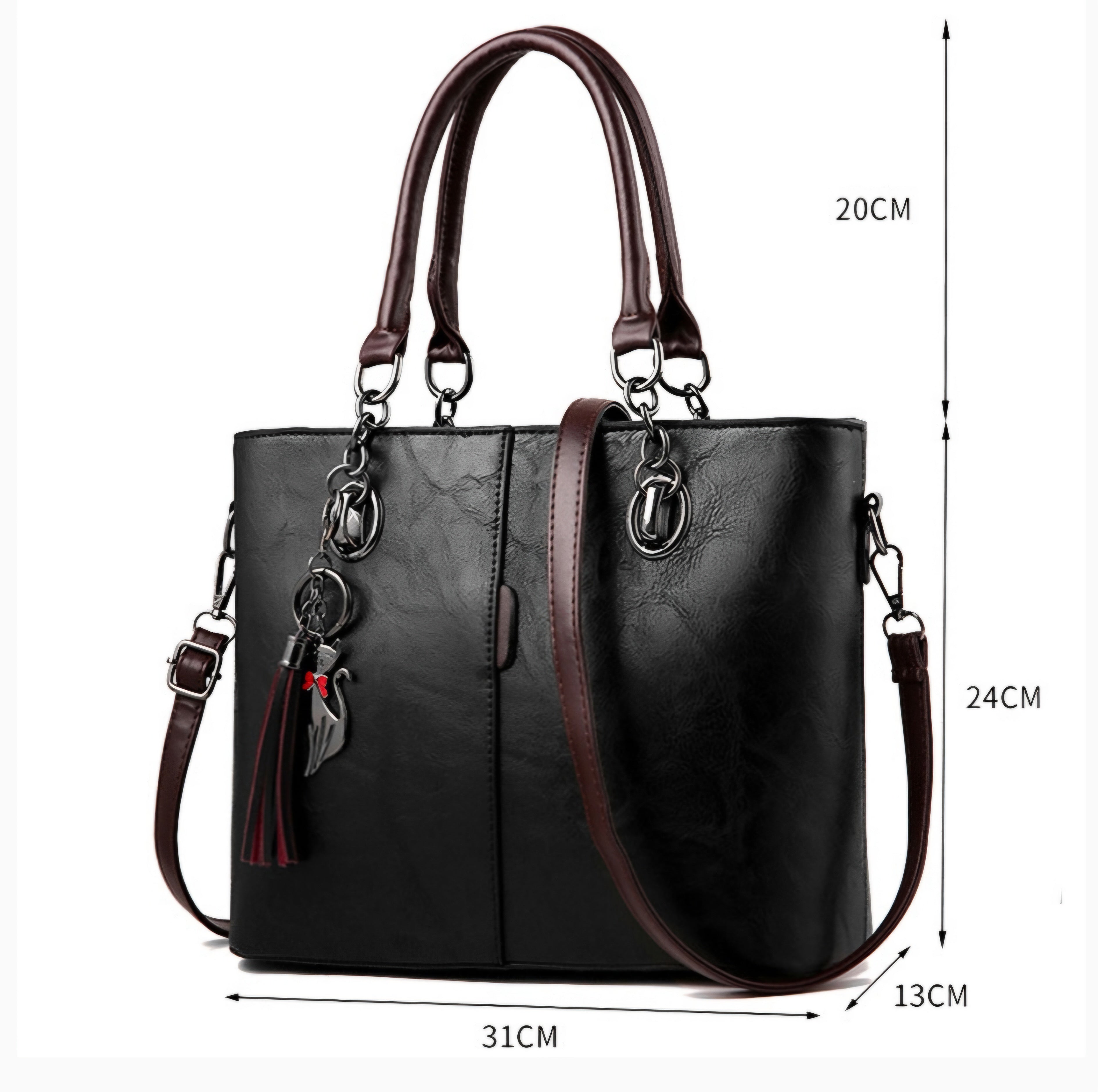 The Grace: Tailored Tassel Shoulder Bag