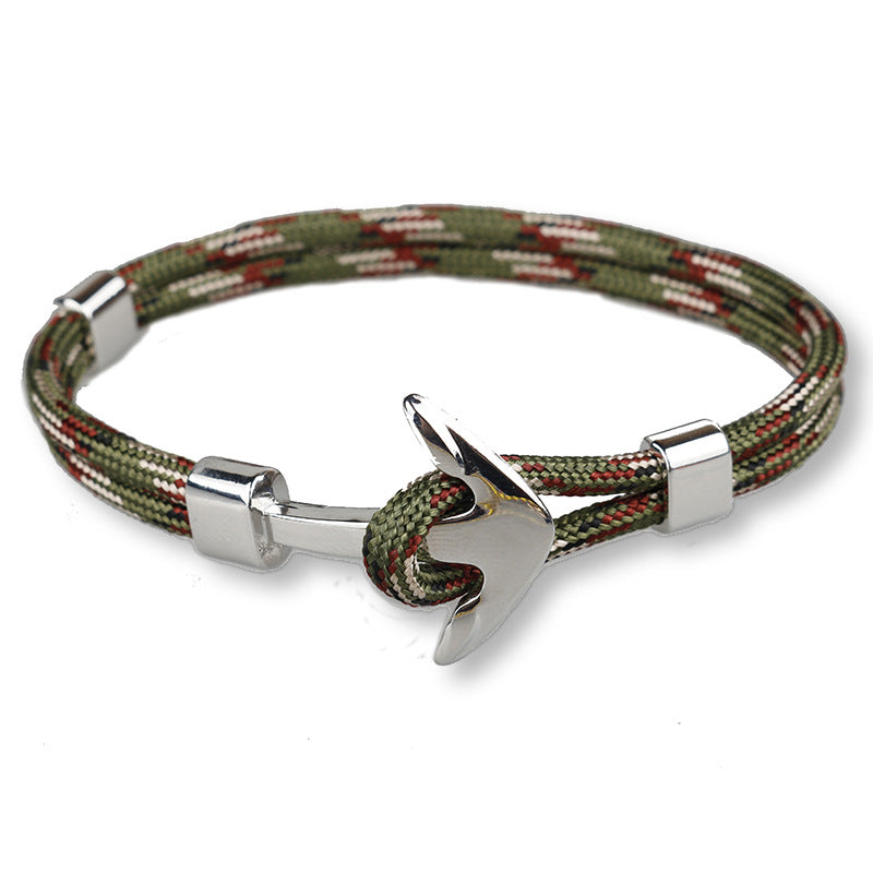 The Voyager: Titanium Steel Nautical Anchor Bracelet