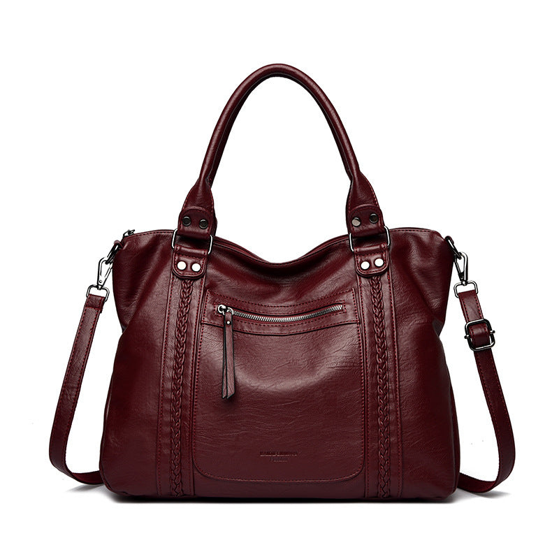 The Heritage Square: Vintage Genuine Leather Crossbody & Shoulder Bag