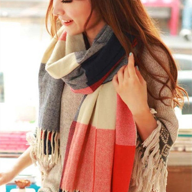 Coco Twoce Street-Chic: Oversized Cashmere-Touch Printed Scarf (200x60cm)