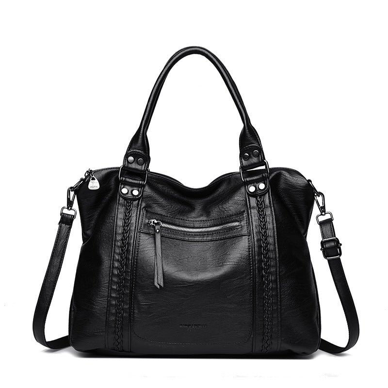 The Heritage Square: Vintage Genuine Leather Crossbody & Shoulder Bag