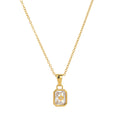 Titanium Steel Birthstones Necklace Pendant