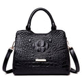 The Croco-Glow: Embossed Patent Leather Tote