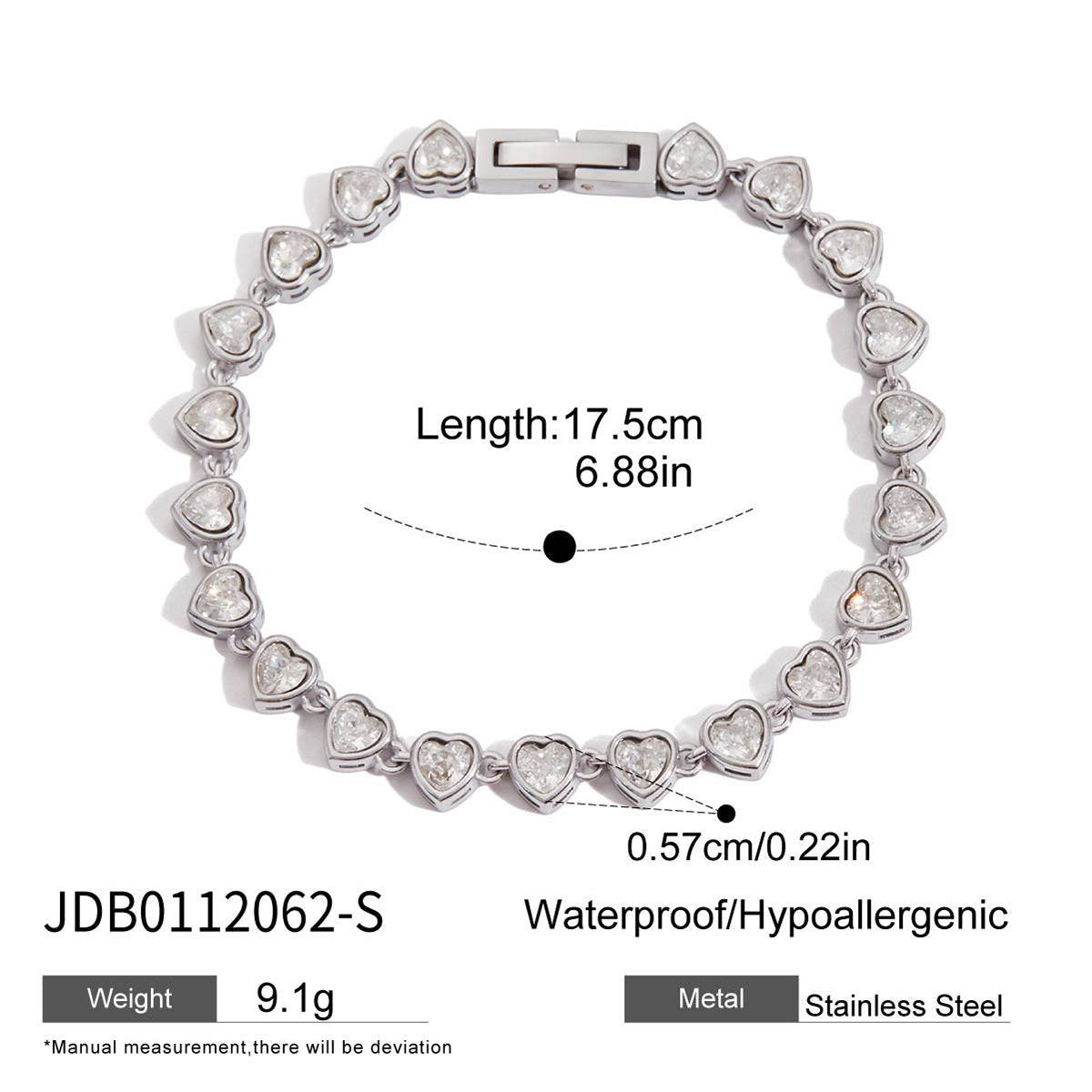 316L Eternal Knot Zircon Bracelet