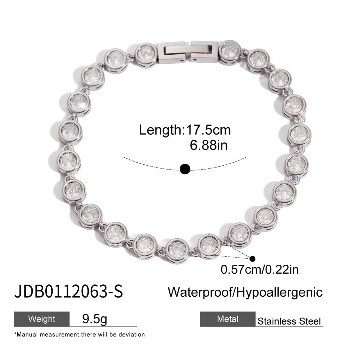 316L Eternal Knot Zircon Bracelet