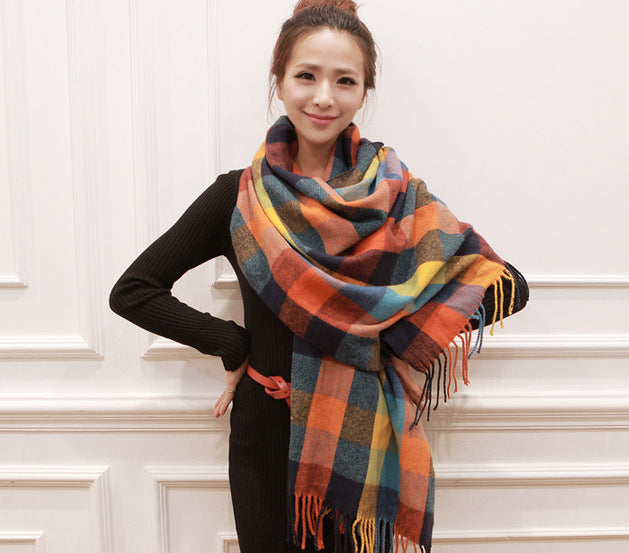 Coco Twoce Street-Chic: Oversized Cashmere-Touch Printed Scarf (200x60cm)