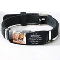 The Identity: Customizable Silicone & Titanium Steel Bracelet