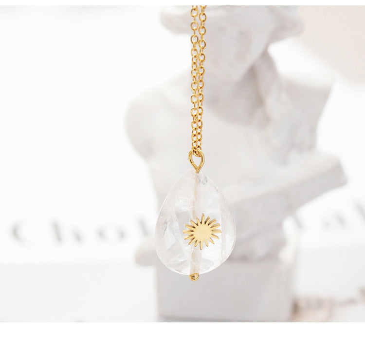 The Lustre Shell: 14K Gold-Plated Titanium Necklace