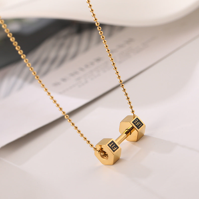 Gold Yaling Pendant Necklace | Premium Titanium Collection