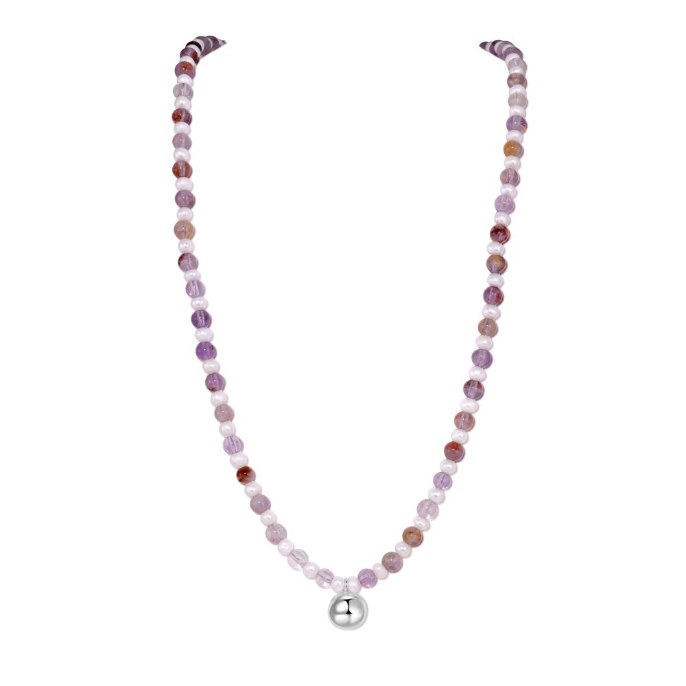 The Happiness Glow: Dopamine Pearl & Rose-Quartz Aesthetic Necklace