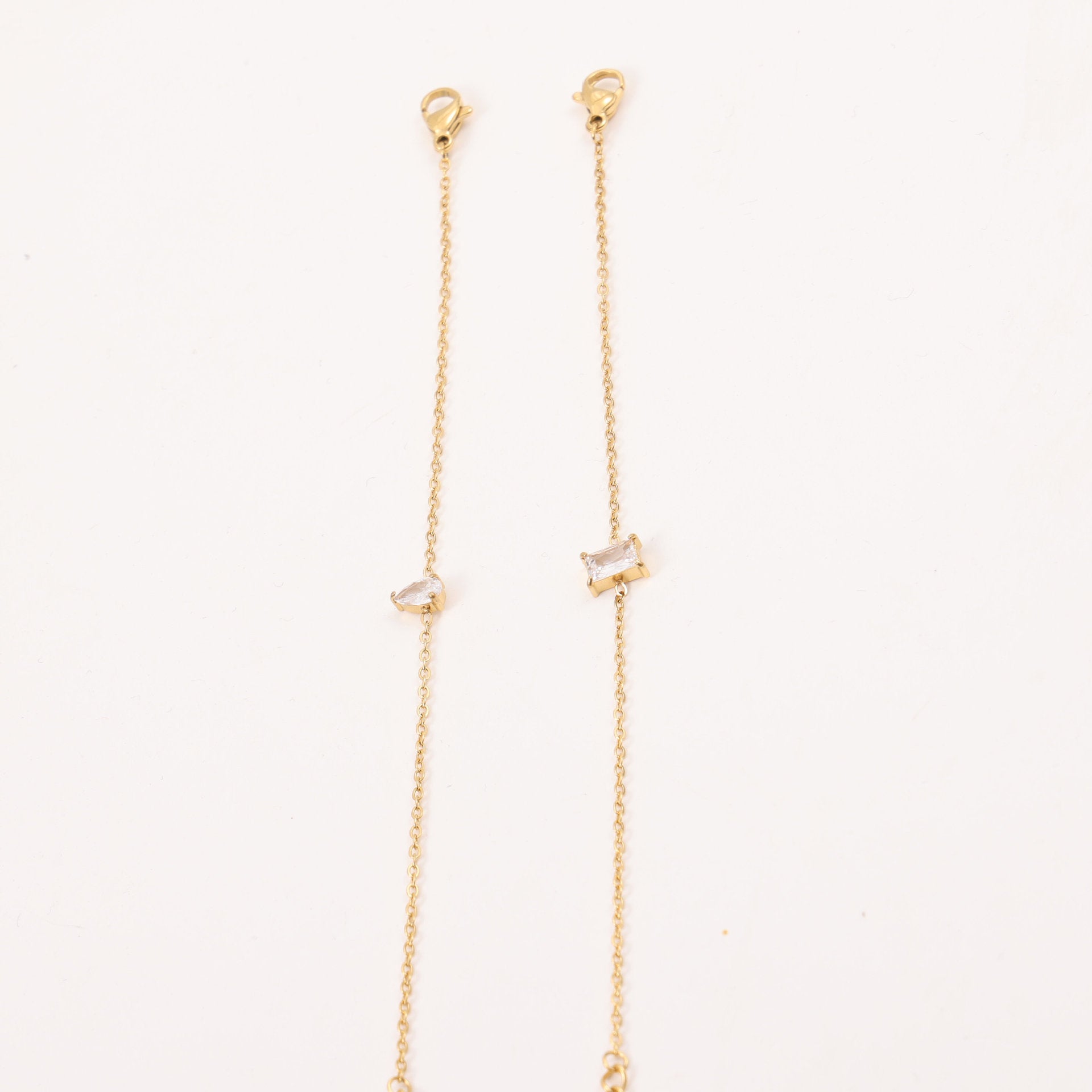 Radiant Geometry: The Zircon Inset Titanium Slim Bracelet
