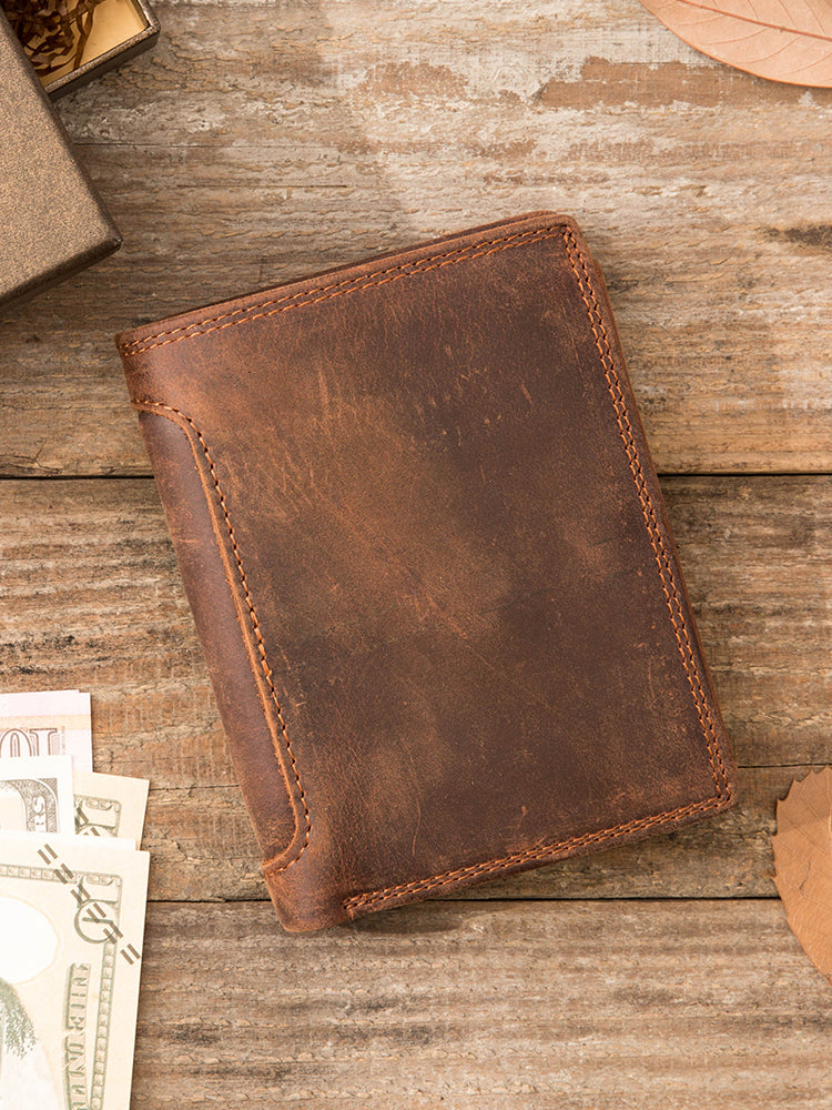 The Fold: Top-Grain Compact Leather Clutch