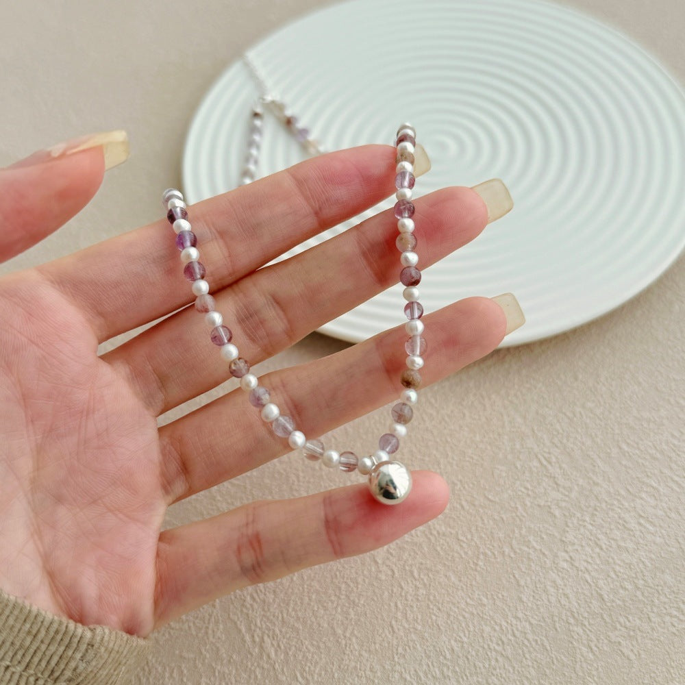 The Happiness Glow: Dopamine Pearl & Rose-Quartz Aesthetic Necklace