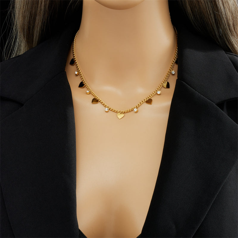 Glossy Love Titanium Steel Necklace