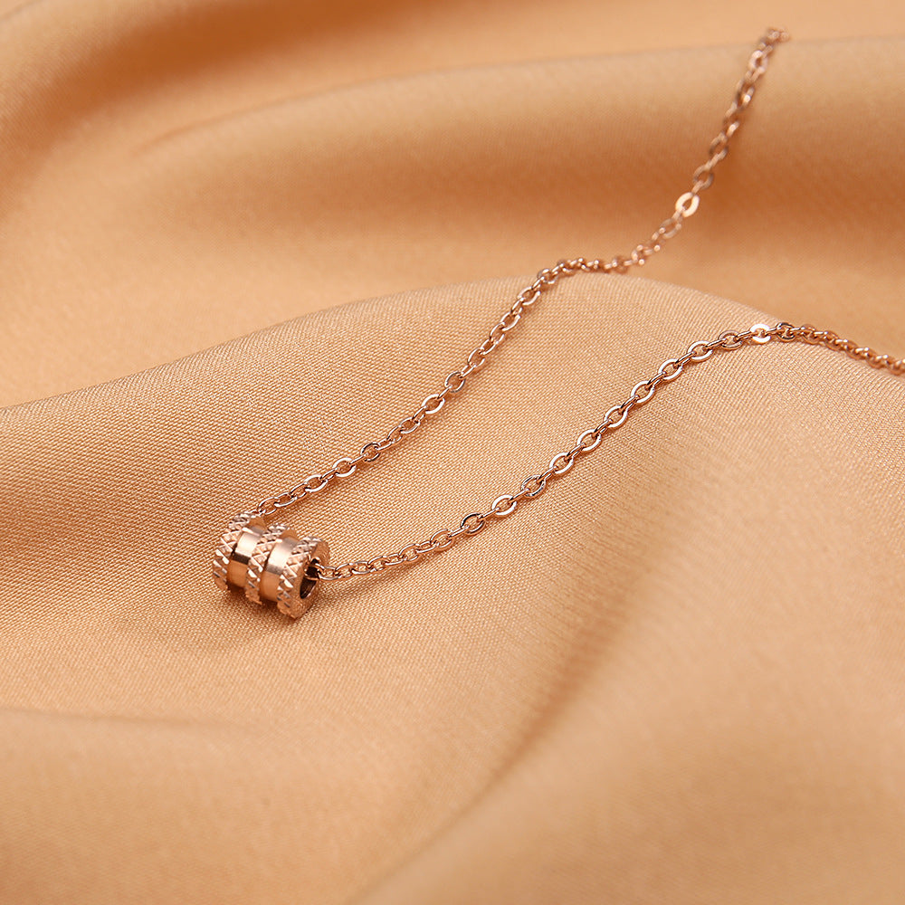 The Hourglass Grace: Small Waist Titanium Necklace