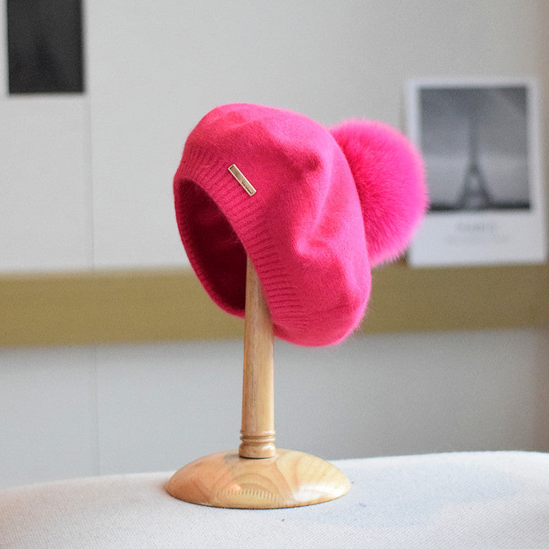 Velvet Cloud: The Ultra-Soft Angora-Style Dome Hat