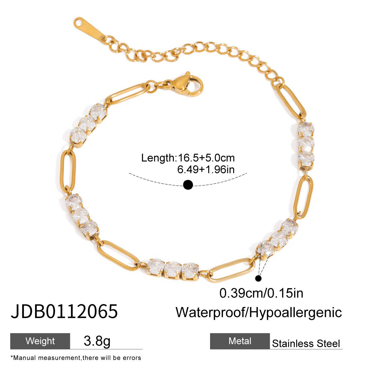316L Eternal Knot Zircon Bracelet