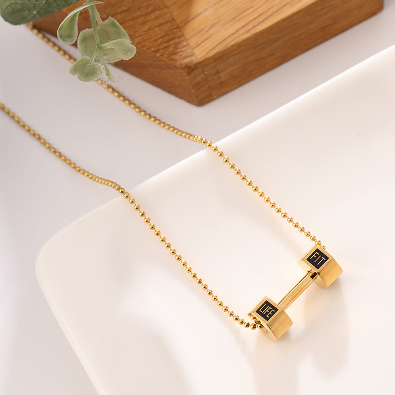 Gold Yaling Pendant Necklace | Premium Titanium Collection