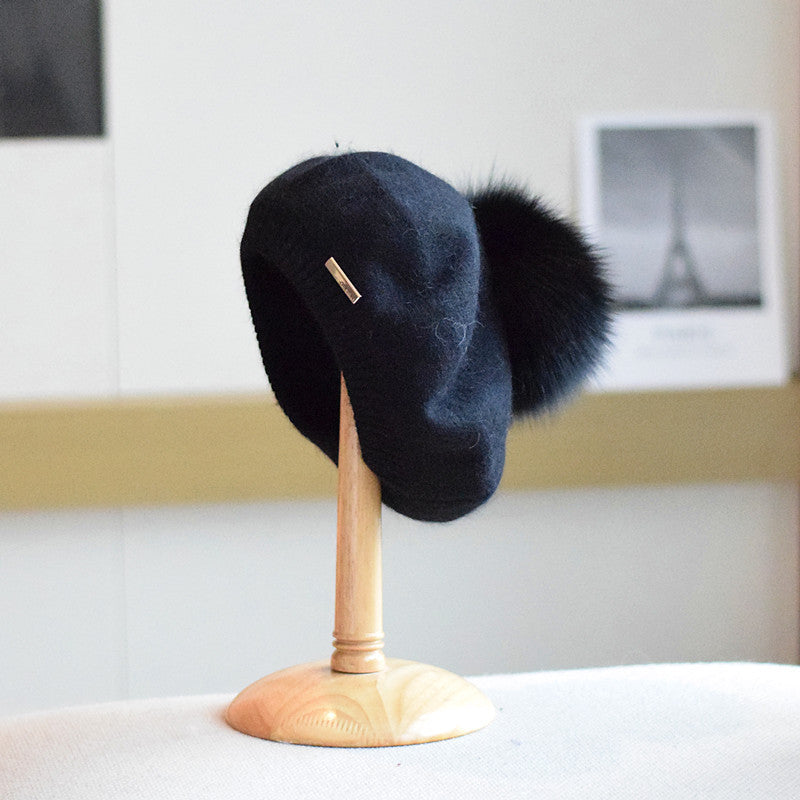 Velvet Cloud: The Ultra-Soft Angora-Style Dome Hat