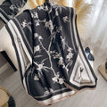 Cashmere-Touch Elegance: The Plum Blossom Winter Scarf