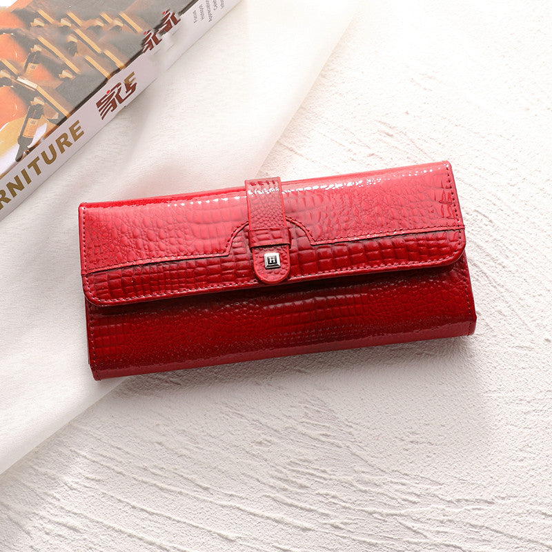 The Signature Gloss: Genuine Leather Wallet