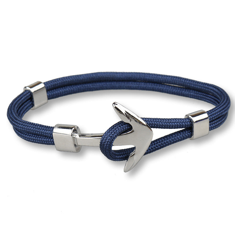 The Voyager: Titanium Steel Nautical Anchor Bracelet