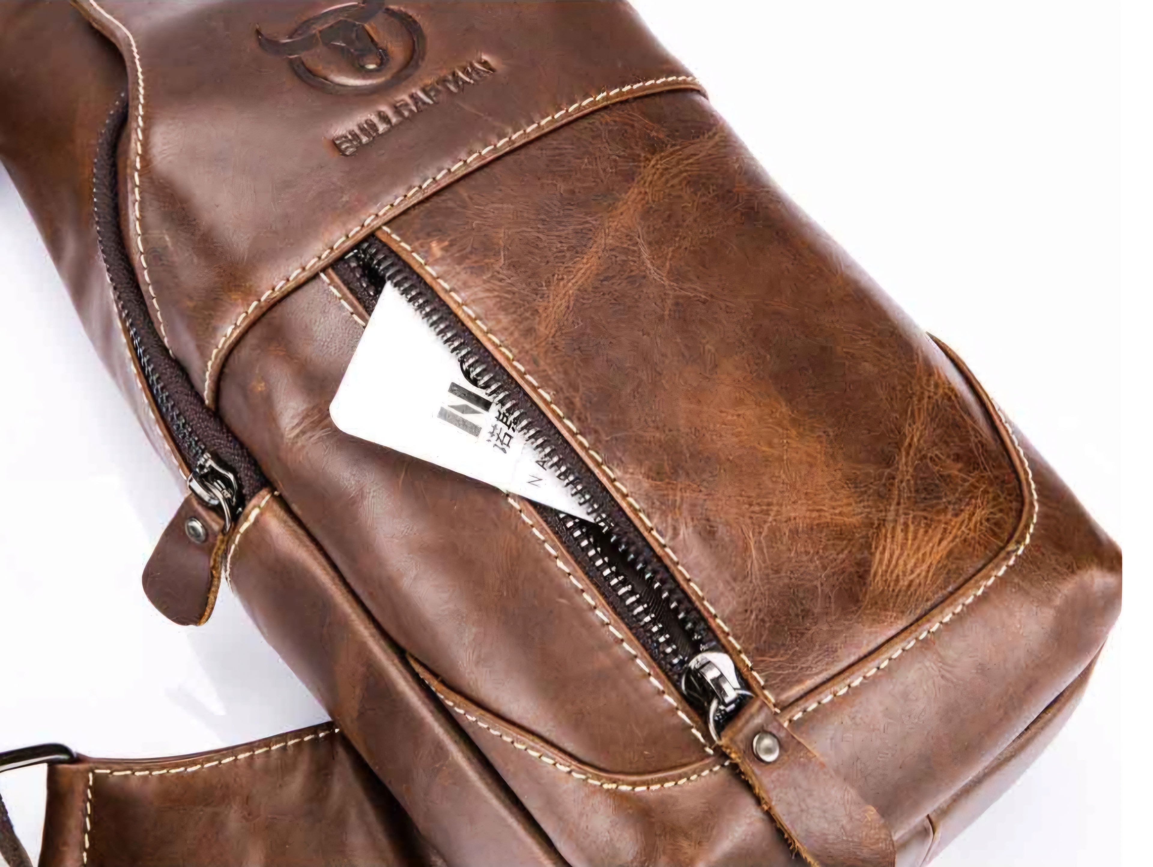 The Voyager: Vintage Leather Chest & Crossbody Bag