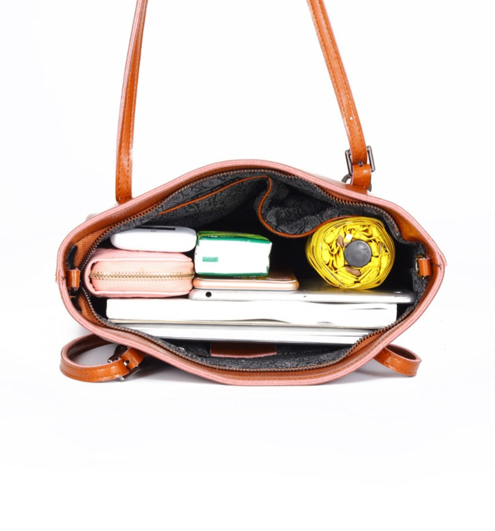 The Grand Luxe: Oil-Waxed Leather Statement Tote